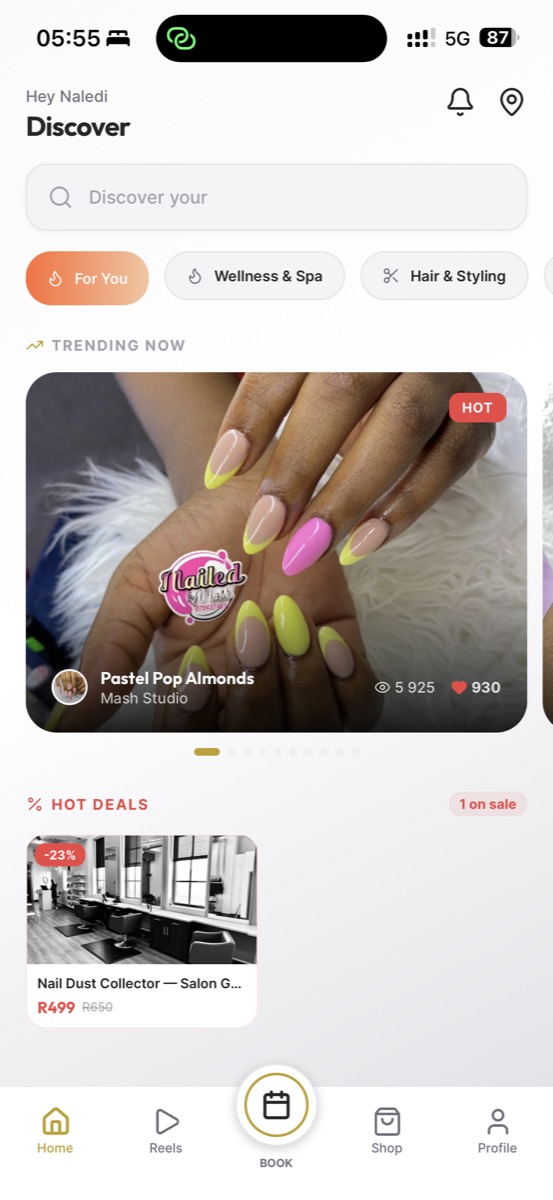 Budi app — Discover feed